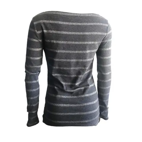 Banana Republic  Round Neckline Long Sleeves Gray Sweater, Women's Size Small