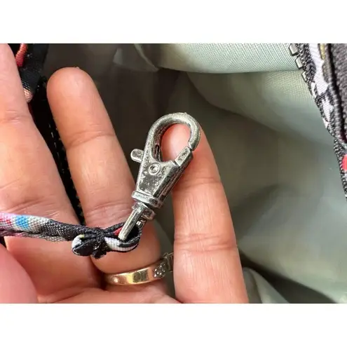 Kipling 3 Zipper Crossbody Adjustable Strap Black Bird Bag No Ape