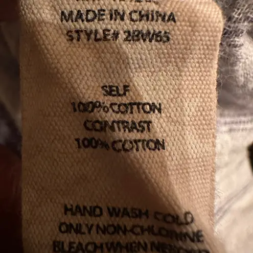 Soft Surroundings Striped Hooded Pullover Shirt Size M Blue White Cotton Coastal