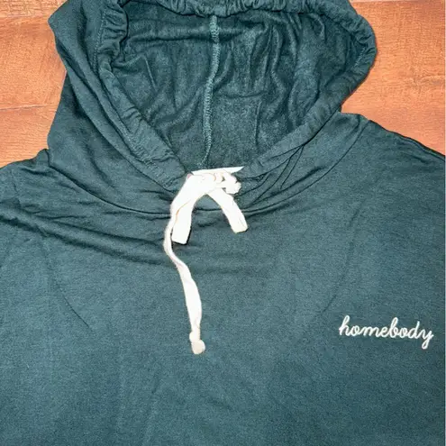 Magnolia Homebody Market Olive Green Embroidered Pullover Hoodie Size M
