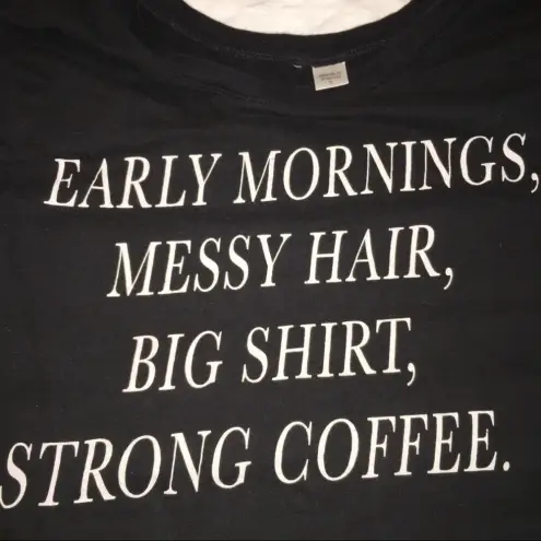 None Small cute cozy morning graphic sweatshirt