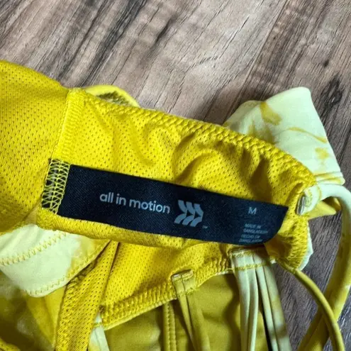 All In Motion  yellow medium sport bra