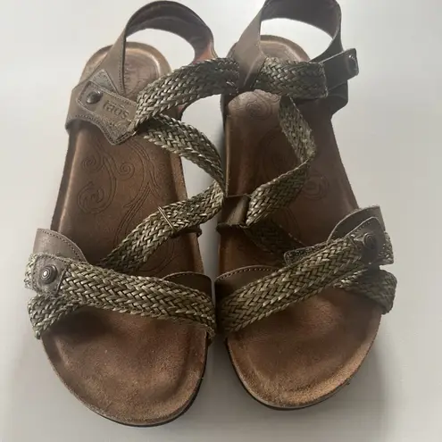 TAOS Trulie Z Strap Green Sandal Women EU 41/10