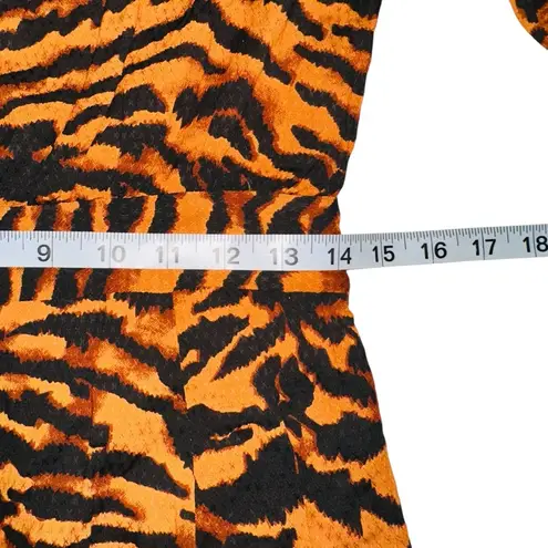 Walter Baker NEW Yosline Animal Print Square Neck Puff Sleeve Midi Dress 6