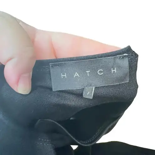 HATCH Black Short Sleeve Scoop Neck Ponte T