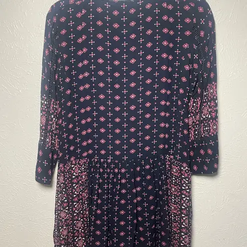 Vanessa Virginia Embroidered Boho Tunic Dress Anthropologie Aesthetic Size M