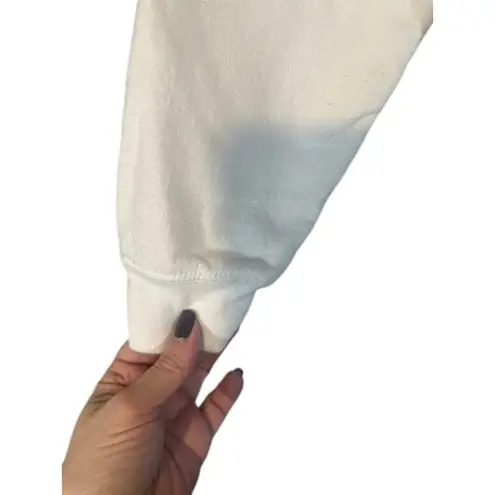 Civil Regime White Long Sleeve Crew Neck As If Pullover Sweatshirt Women Sz XS