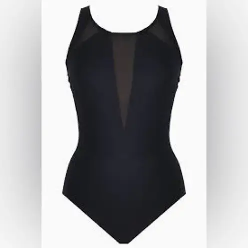 NWT Amoressa Karma Swimsuit‎ one Piece Slimming Sexy Black Women’s size 6
