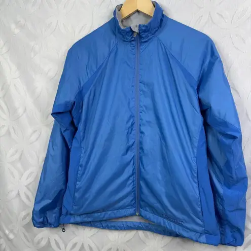 Marmot Women Lightweight Lined Packable Blue Hiking Jacket Size M