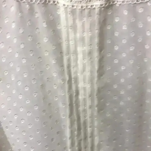 Daniel Rainn WO SZ 1X CREAM SWISS DOT SHEER TOP