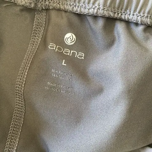 Apana Women's Athletic Gray Skort Large Tennis Camping Outdoor Elastic Waist