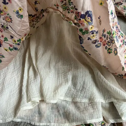 Christy Dawn Phoenix Mini Tiered Dress in Apricot Fields Floral | XS/S