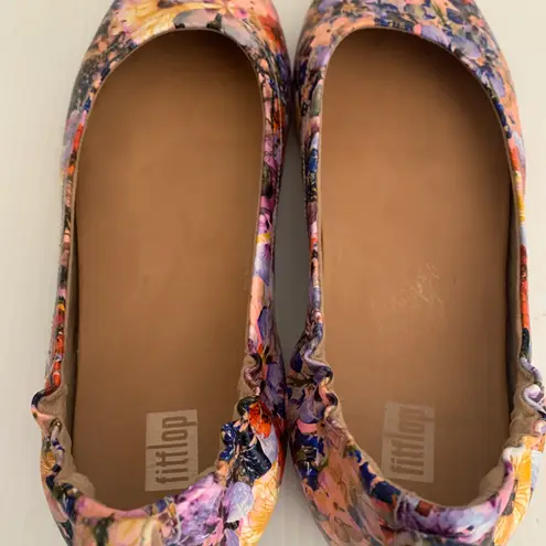 FitFlop EUC Allegro Flower crush Multicolor Slip On Ballet Flats