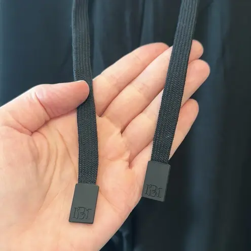 Badgley Mischka Black French Terry Joggers Pants with Pockets Size Medium NWT