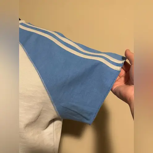 NWT Coney Island Picnic x Everlast Blue & White Cropped Raglan Tee size medium