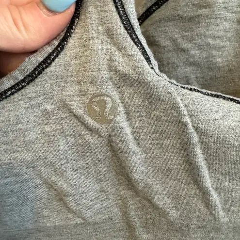 Lululemon Grey & Black Sports Bra