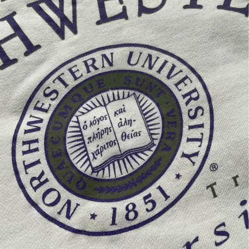 Vintage 90s Northwestern University Sweatshirt Turtleneck oversized Gear Green Size XL