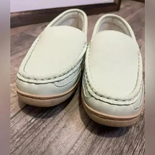 My Slippers All season Moccasin Slip On Casual Loafer Shoes women’s 7 Mint color Green