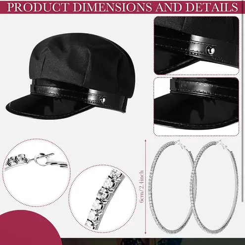 NWT 4Pc Women’s Rhinestone Top & Accessories Set