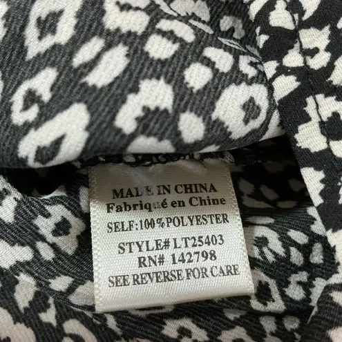 Loveriche Y2K Leopard Print Ruffle V Neck Bell Sleeve Blouse Women's Grunge