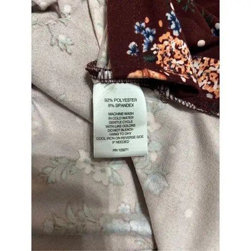 Wishful park  Cold Shoulder Floral Blouse Size Large