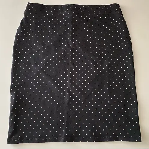 Old Navy  Navy Blue Polka Dots Midi Skirt size S