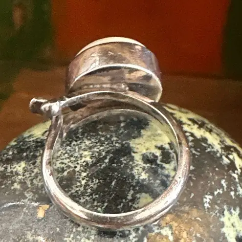 Sajen Sterling Silver Carved Moon Goddess Face Ring