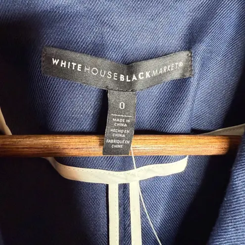 White House Black Market WHBM Studio Blazer Linen Blend