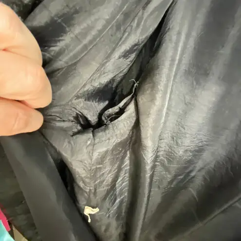 Vintage 80s Black Crushed Velvet Swing Coat Grunge Art Student NYC Drama AS IS Size L