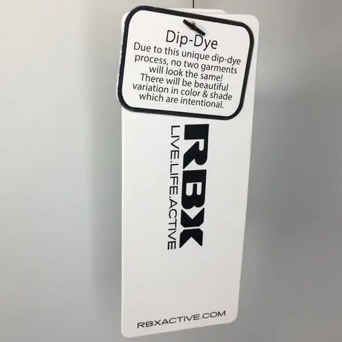 RBX Active Women’s White Yellow Ombré Dip Dye Sweatshirt Small NWT Athletic