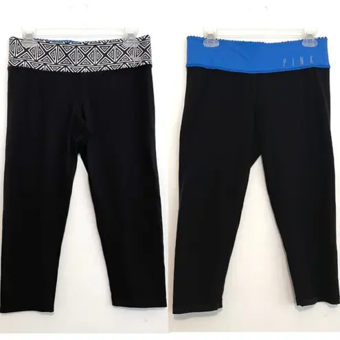 PINK - Victoria's Secret VS PINK Ultimate Reversible Crop Leggings Capri Capris S