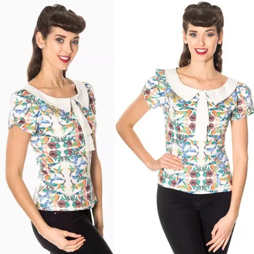 Banned Apparel Dancing Days by Banned Mandala Vintage Retro Top Shirt Blouse NWT Size M