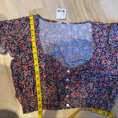 NEW Spell & the Gypsy crop top Blue Size M