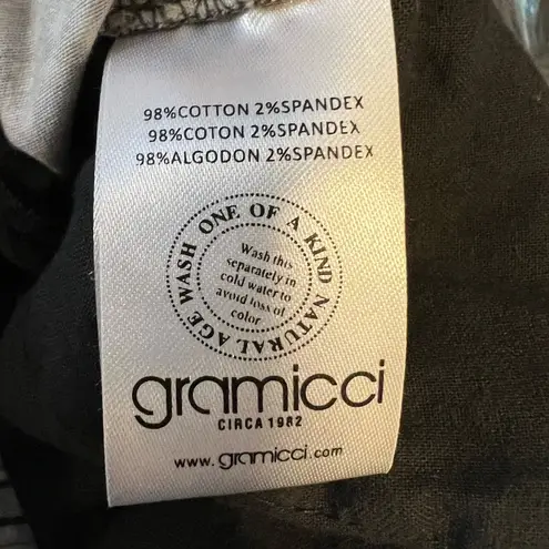 Gramicci Womens Climbing Pant Brown Speckled Print Integrated Belt Size 4