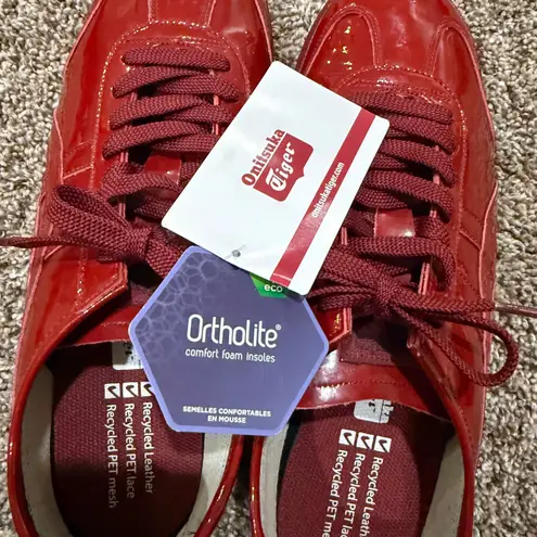 Onitsuka Tiger Mexico 66™ Red Patent Leather Sneakers Shoes Women's Size 9.5 NEW
