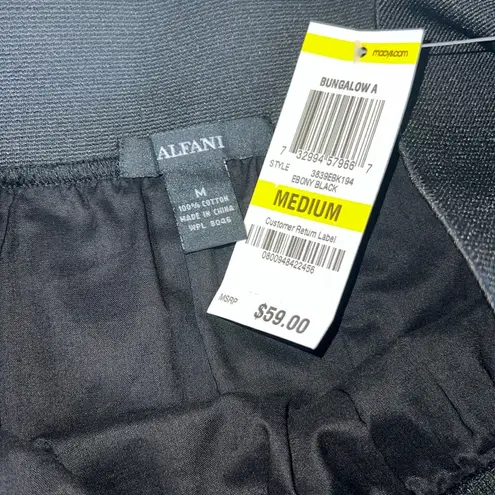 Alfani Black Knee-Length A-Line Skirt