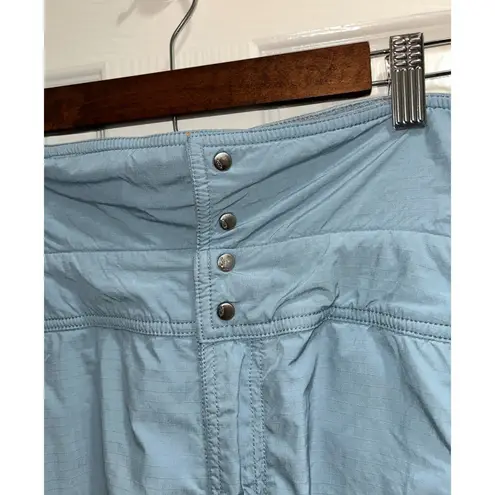 Free People Movement Look Out Nylon Pants Cargo Style Size Small Ski Baggy Blue