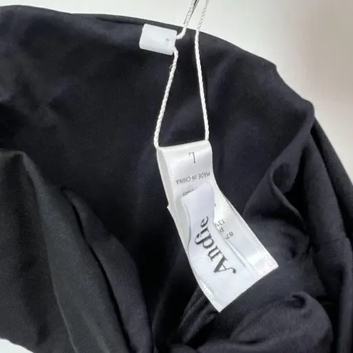 ANDIE NWT Swim The Newport Top Bikini Top Flat Black Size Large L NEW