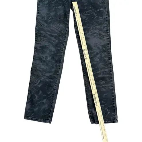 NYDJ Women's Skinny Jeans Size 6 Black Camouflage Lift Tuck Casual Chic