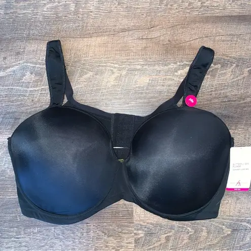 Ashley Stewart Butterfly Plunge Black Bra Size 42H New with Tags