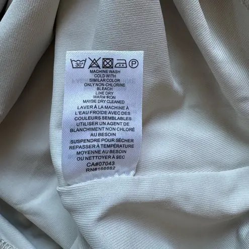 House of Harlow NWT Women's Cream Thong Short Sleeve Bodysuit Size Medium