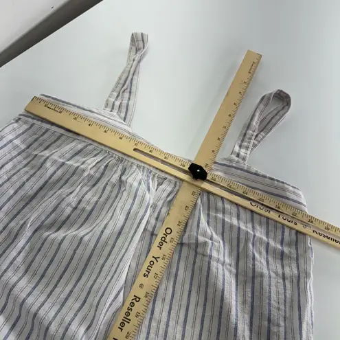 Xirena Tank Top Womens Large Blue Red White Zoe Freedom Striped Cotton Linen