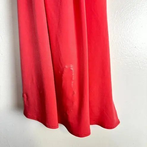 Katie May Surreal Cowl Back Evening Dress in Coral Size Large