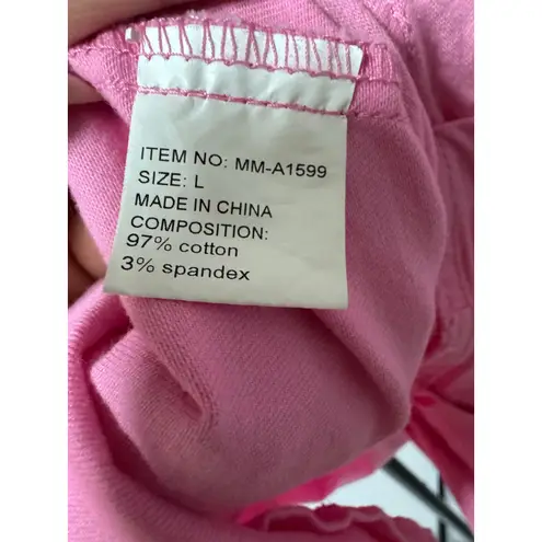 Y2K Pink Ruffle Hem Mini Skirt w Pocket Barbiecore Coquette Festival Size L Size L