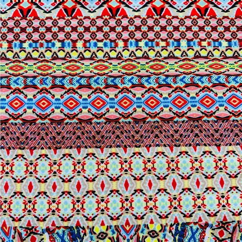 Bisou Bisou Womens Multicolor Blue Midi Pencil Skirt Casual Work Wear Size XS