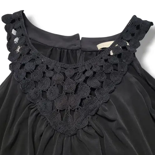 Jonathan Martin Dress Size 10 Blouson Dress Sleeveless Dress Crochet Neckline Women's Dress