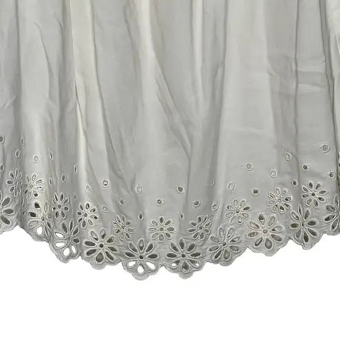 Daniel Cremieux Daniel Cremieux Blouse Top Size Small White With Floral Lace Rayon Womens