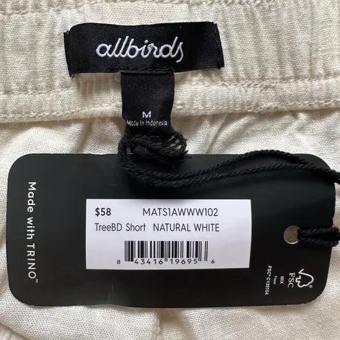 Allbirds Shorts TreeBD Women's Camp Short Hemp Blend Natural White M NWT New