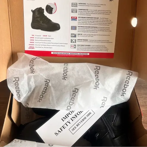 Reebok  Rapid Response RB 6" Stealth Unisex Boot Size 7.5 or 9.5 #B1201A thumbnail 12