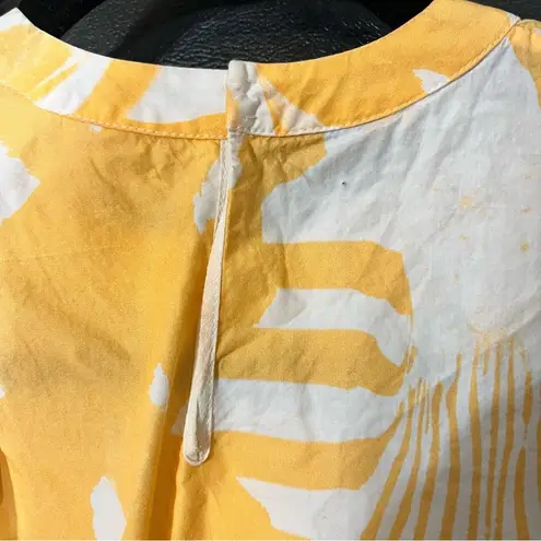 Genny Orange Tropic Orange Rouched Top Size 4